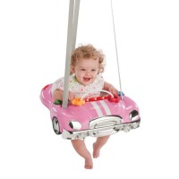 Бебе в розово скачащо кола