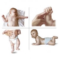 Илюстрация на рефлексите при новородени