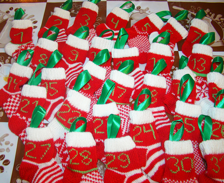 Плетените чорапи на Дядо Коледа